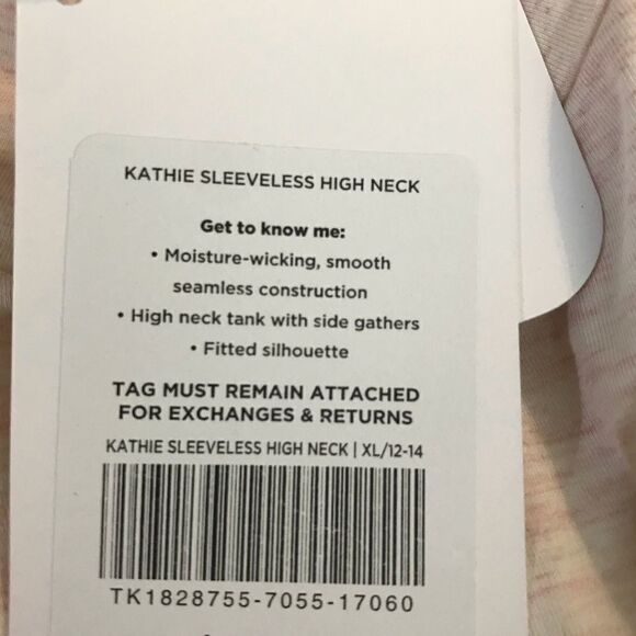 Fabletics Sz XL Kathie Seamless Mock Neck Tank Top - Picture 6 of 8